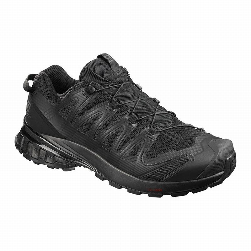 Salomon Singapore Mens Hiking Shoes - XA PRO 3D V8 WIDE Black | 95246-HTWJ